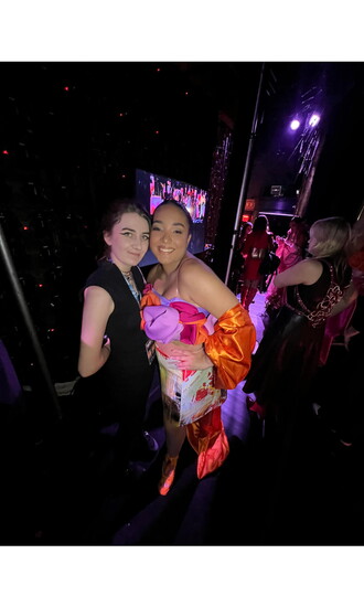 Alexandra and her best friend Abigail Schatschneider by Kennedy Brown