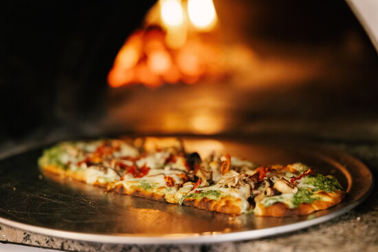 Flatbread Thursdays come alive with this fresh, warm flatbread straight from the fire brick oven.