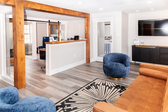 Loop Wellness and Refined Aesthetics share a waiting room and office area.