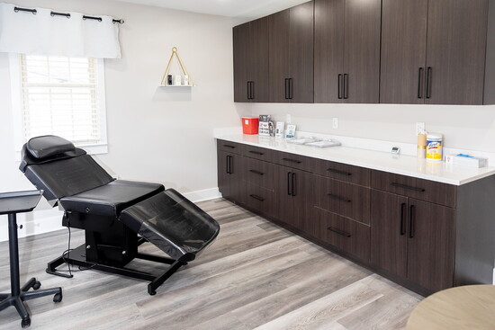 A provider room at Monica Unni's Loop Wellness.