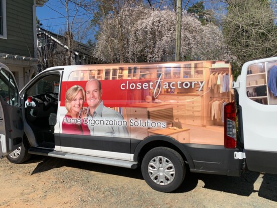 Closet Factory Truck. Photo Credit: Keri-Anne Byrne