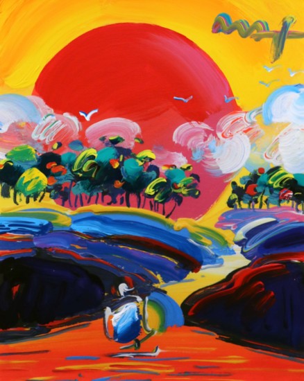 Peter Max,  "Without Borders"