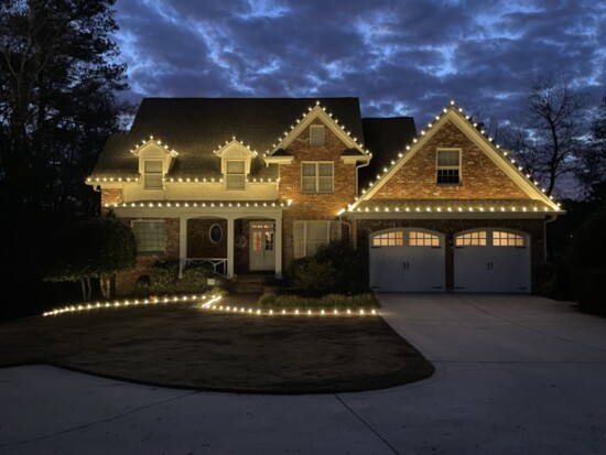 Beautiful Christmas lights on a local home