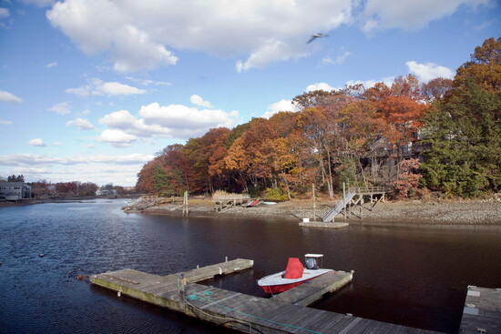 Saugatuck River views.