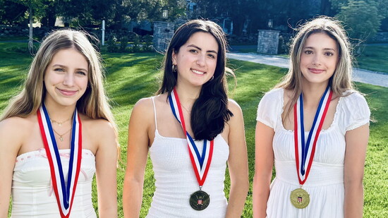 Talia Bauer, Mika Smith, and Giselle Bauer.