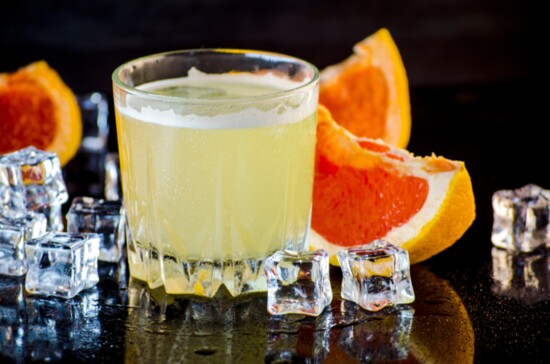 Romanticized version of gin and grapefruit juice.