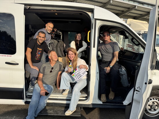 The key crew members on our final day of filming.  November 2025. 