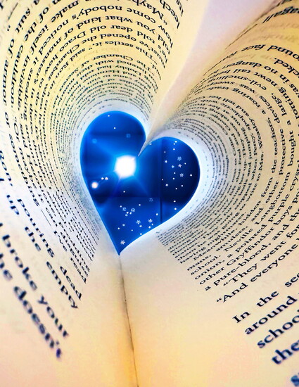 2024 Wayne Lifestyle "Picture This" Student Photography Winner Noa Turro gave us a visual interpretation of defining love with the photo "Reading-Is-A-Portal".