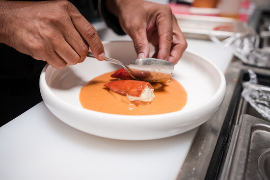 The menu at Mesón Sommelier draws mainly from the Basque Country of Spain. 