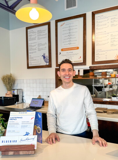 Chef Mike Pietrafeso in Bluebird Taqueria