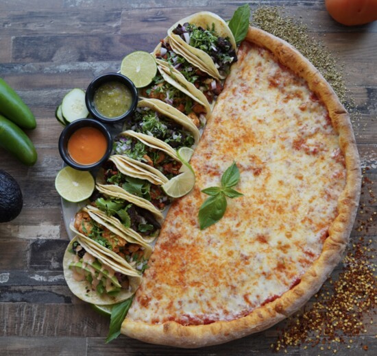 Pizza and tacos from Ed's Fusion.