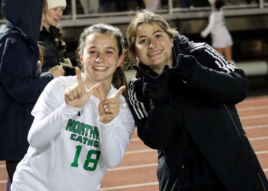 NWC girls soccer with the W