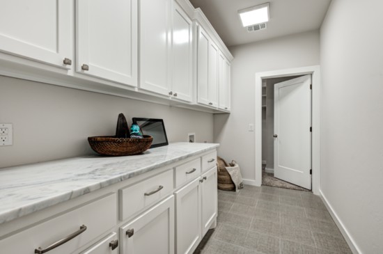 The No. 1 item on most buyer's lists is a large, bright laundry room with lots of storage.