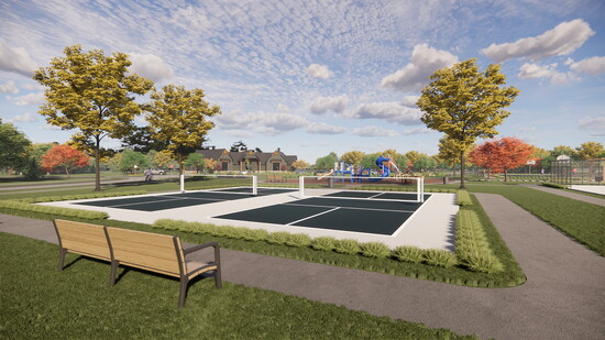 Aberdeen's new pickleball court is slated to be finished this summer. 