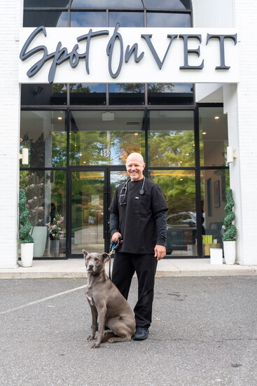 Dr. Chapnick and Izzy. Photo by TK.