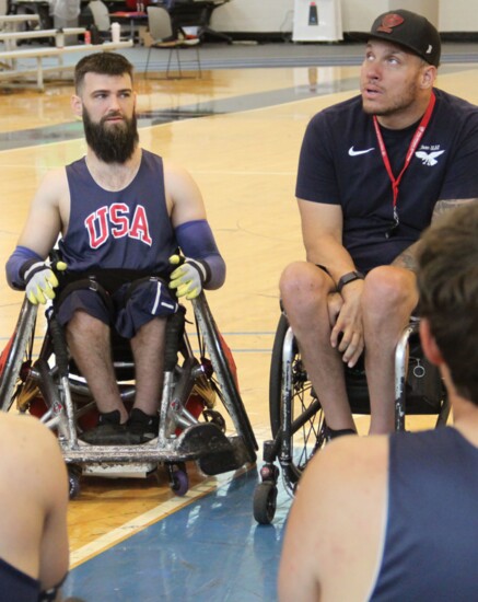 Clayton Brackett and coach Joe Delagrave