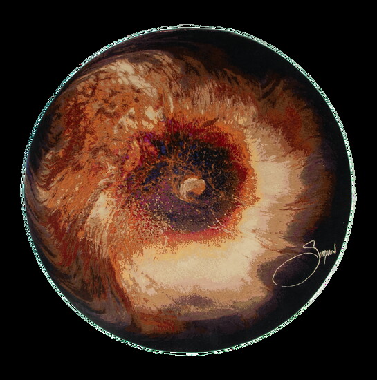 "First Fire Red Brown" oriental rug  by Joshua Simpson