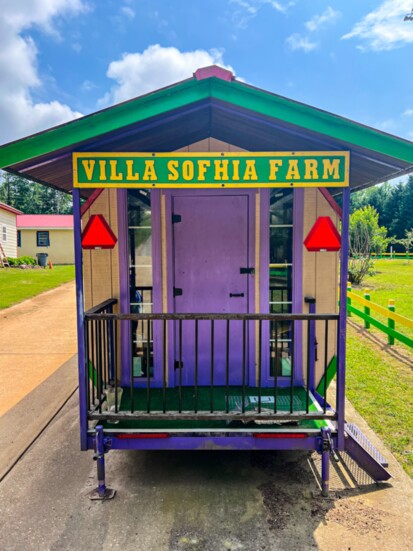 One of the many tributes to Villa Sophia on the farm.