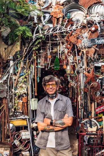 Cathedral of Junk's creator, Vince Hannemann. Photo by Jason Shea.
