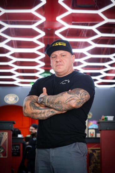 Dennis Matthews, owner of Conspiracy Ink Tattoo