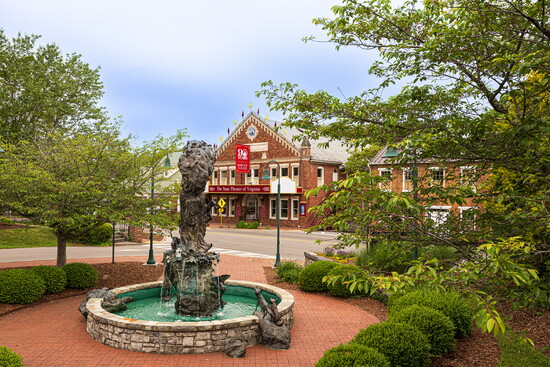 View of the Barter Theatre from a park in Abingdon. Photo Credit: Rick Hamm 