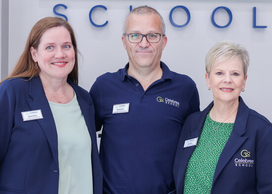 Assistant Directer, Rebecca Phelan, School Owner, Alex Ernst and School Director, Anne Stuart