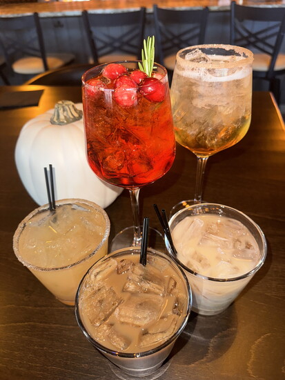 Some of the handcrafted cocktails at Social Lounge