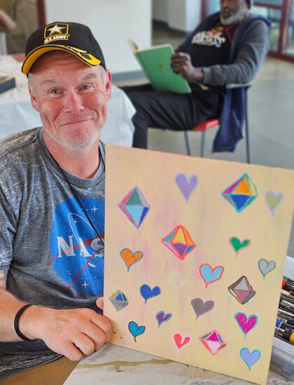 Firehouse guest, Michael, shares his artwork