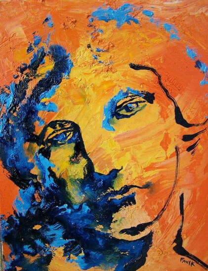 Art by Firehouse Shelter guest, Faulk, who has quickly become one of InToto's most collected artists since joining the program in 2024.