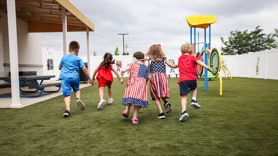 Little learners, big energy! Classes celebrated Spirit Week by wearing patriotic outfits for the Fourth of July.