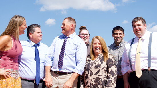 Rob's team is close-knit and enjoy spending time together 