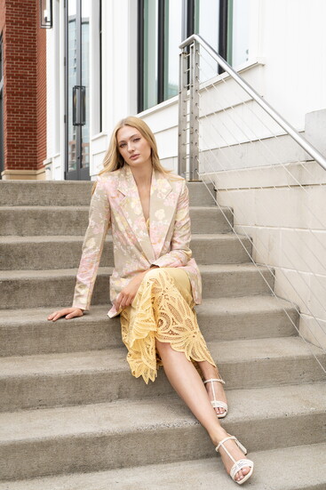 Skirt by Ulla Johnson, Jacket by Smythe