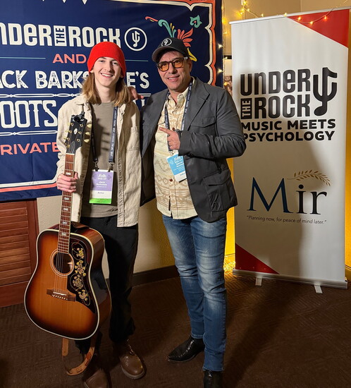Dr. Rochlen with Jack Barksdale
