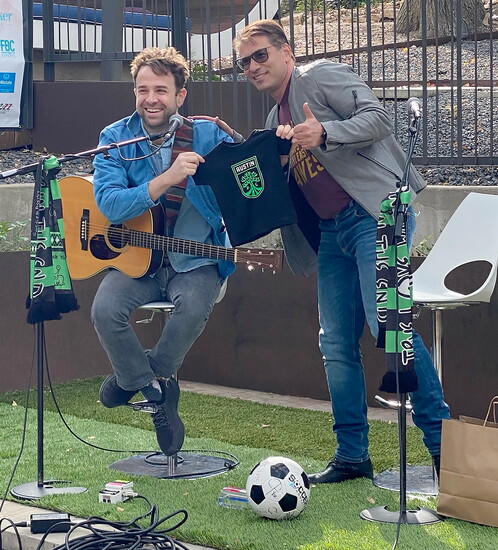 Dr. Rochlen with Taylor Goldsmith of Dawes.