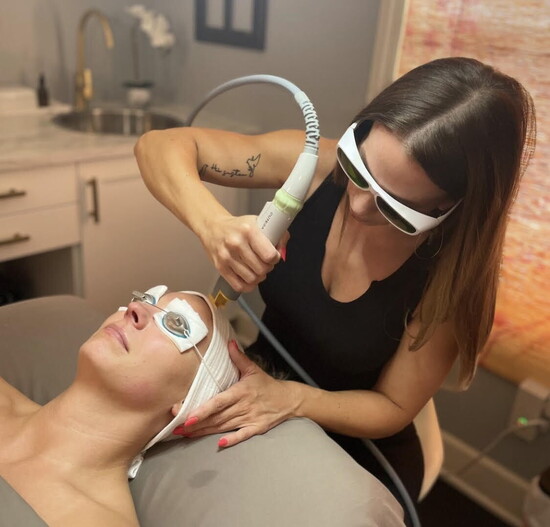 Laser Genesis paired with the Facial Infusion and Nano Pen