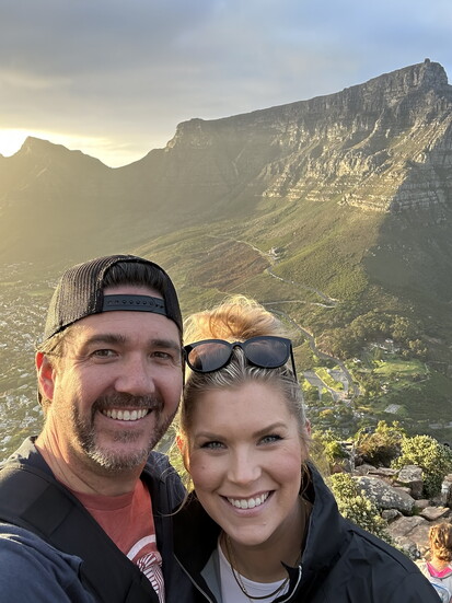 Chris Blair and his wife, Brittney