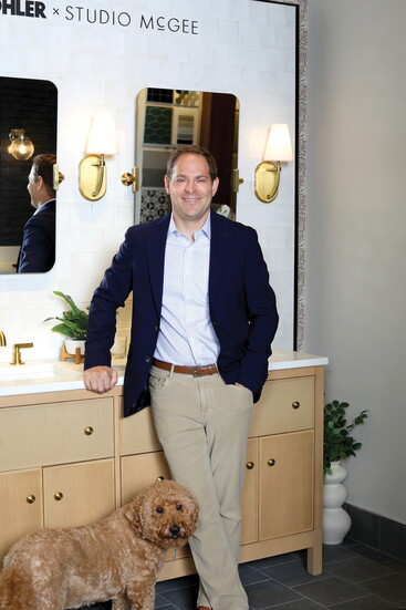 Justin Freedman inside the Kohler store in Summit