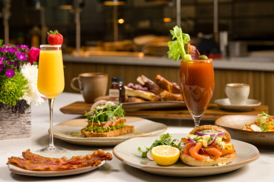 A colorful Conroux spread brings together brunch favorites, fresh ingredients and a relaxed sense of occasion.
