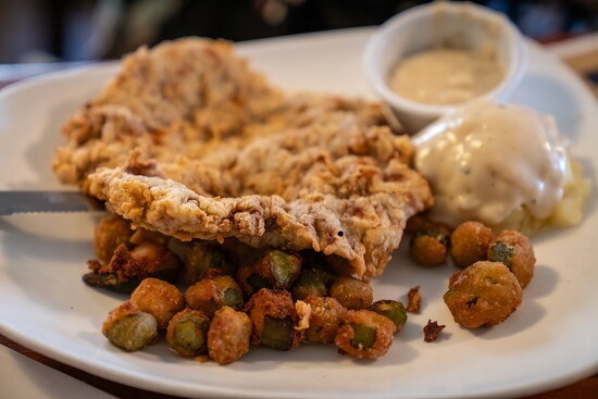 When in Texas, it's gotta be chicken fried steak