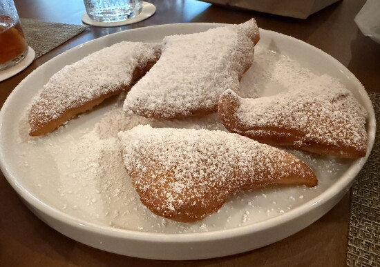 An order of beignets provides a satisfying finish to the meal.