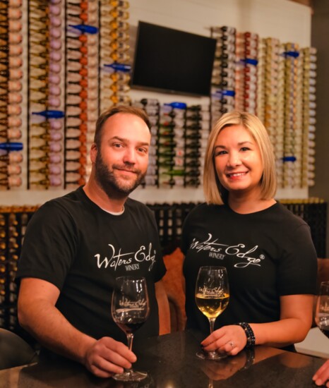 Mike and Mara English opened the family-friendly Water’s Edge Winery three years ago.