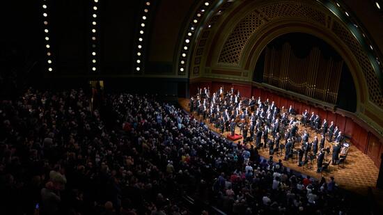 UMS presentation of the Berliner Philharmoniker at Hill Auditorium, November 2024. Photo by Rob Davidson.