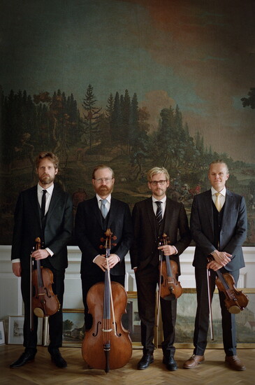 The Danish String Quartet returns to Ann Arbor for a unique program in Rackham Auditorium in November 2025. Photo by Caroline Bittencourt.