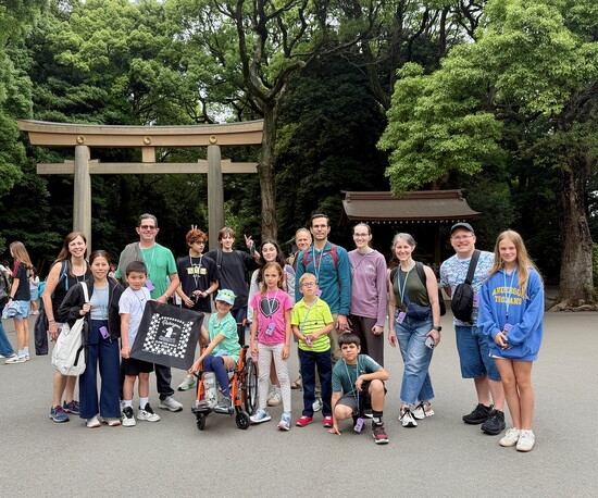 Paragon Prep students, staff, and family members touring Japan in June.