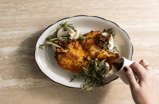 Hypsi, Roasted Half Chicken. photo by Julie Soefer