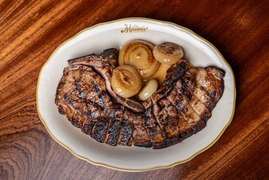 Milton's, Pork Chop. Photo by Carla Gomez