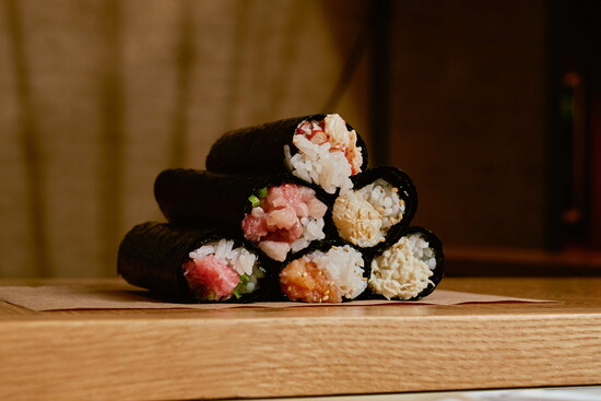 Hand Rolls at Sharigato. Photo by Blake Pope.