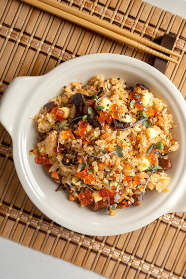 DŌZO Japanese American Kitchen fried rice. Photo by Danny Charland.