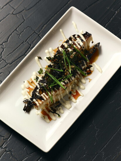Charred cabbage at L'Ostrica