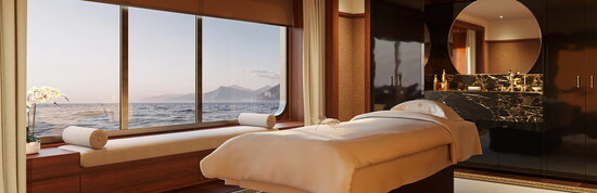 The Guerlain Spa aboard the Orient Express Sailing Yacht Corinthian